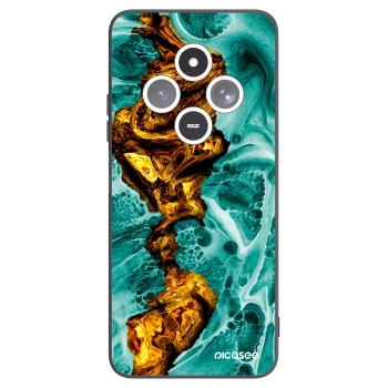 Picasee silikonowe czarne etui na Xiaomi Redmi 14C - Goldsky