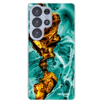 Picasee silikonowe przeźroczyste etui na Samsung Galaxy S25 Ultra 5G - Goldsky