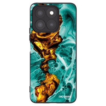 Picasee silikonowe czarne etui na Honor X8c - Goldsky