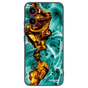 Picasee silikonowe czarne etui na Motorola Moto G05 - Goldsky