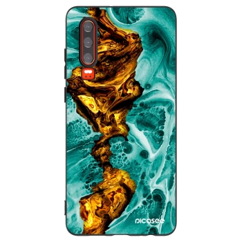 Picasee silikonowe czarne etui na Huawei P30 - Goldsky