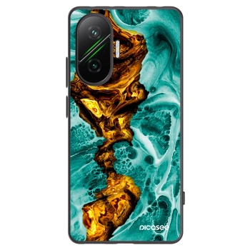 Picasee silikonowe czarne etui na Xiaomi Poco F7 Pro 5G - Goldsky