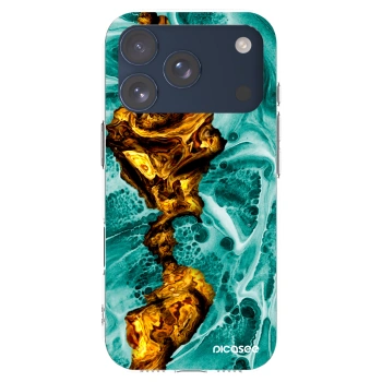 Picasee silikonowe przeźroczyste etui na Apple iPhone 17 Pro - Goldsky