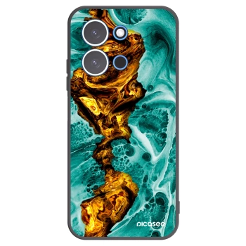 Picasee silikonowe czarne etui na Xiaomi Redmi 15C 4G - Goldsky