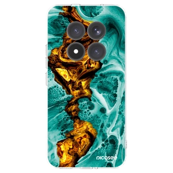 Picasee silikonowe przeźroczyste etui na Xiaomi Redmi Note 15 Pro+ - Goldsky