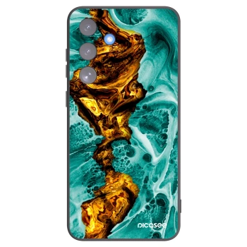 Picasee silikonowe czarne etui na Samsung Galaxy S25 FE 5G - Goldsky