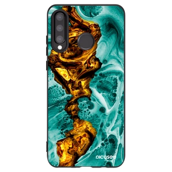 Picasee silikonowe czarne etui na Huawei P30 Lite - Goldsky