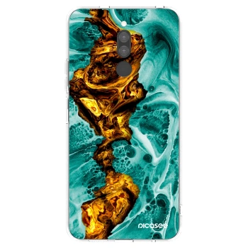 Picasee silikonowe przeźroczyste etui na Xiaomi Redmi 8 - Goldsky