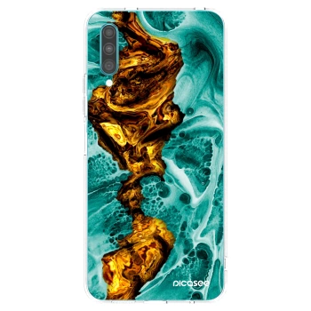 Picasee silikonowe przeźroczyste etui na Samsung Galaxy A30s A307F - Goldsky