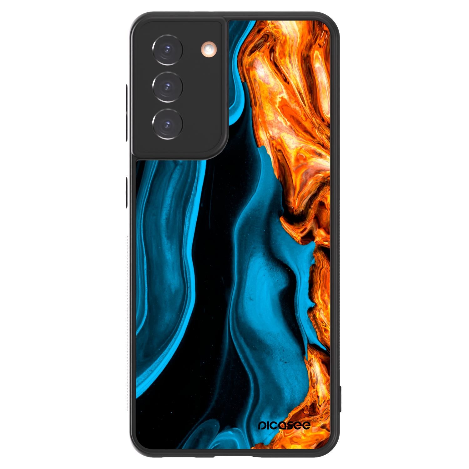 Picasee ULTIMATE CASE na Samsung Galaxy S21 5G G991B - Gold blue
