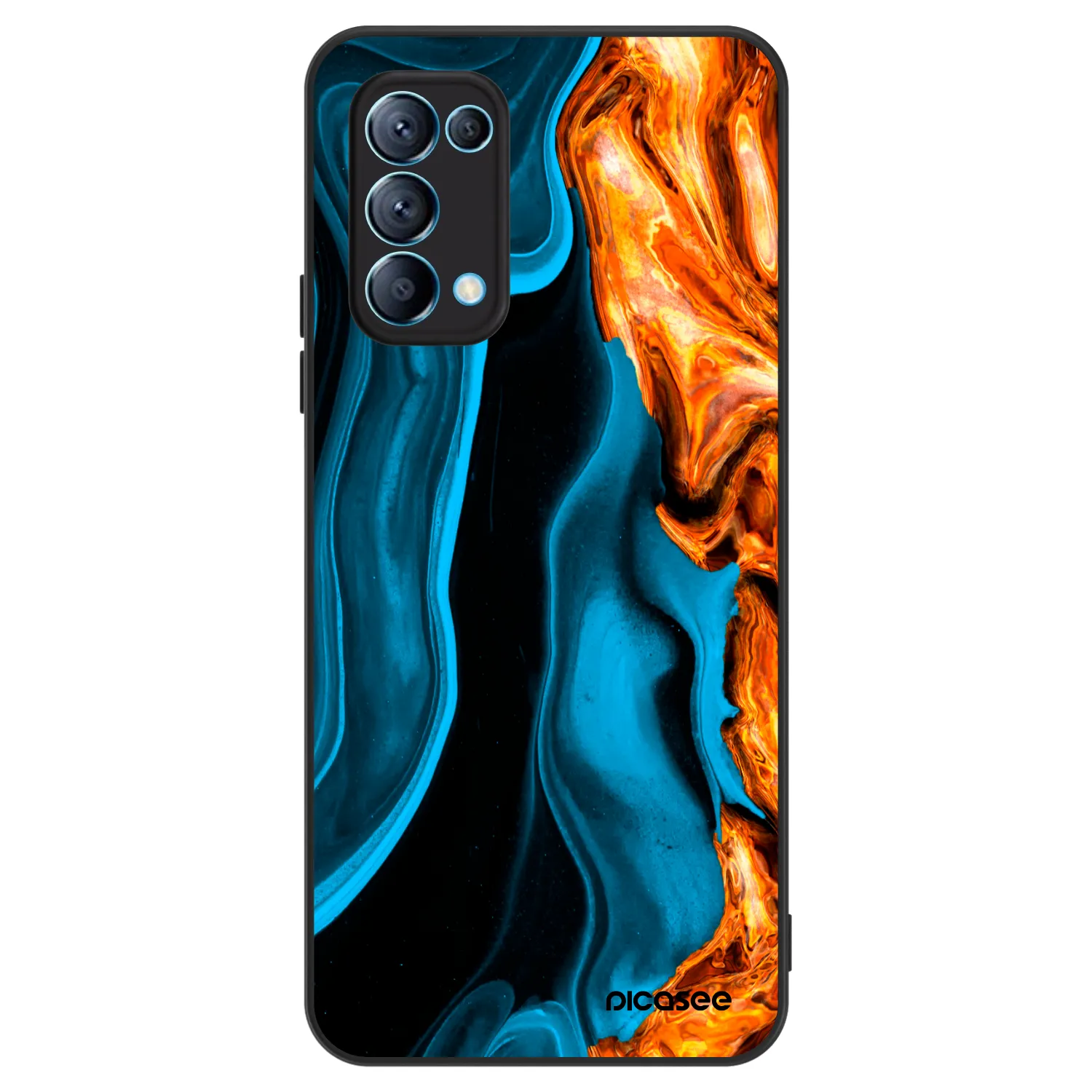 Picasee ULTIMATE CASE na OPPO Reno 5 5G - Gold blue