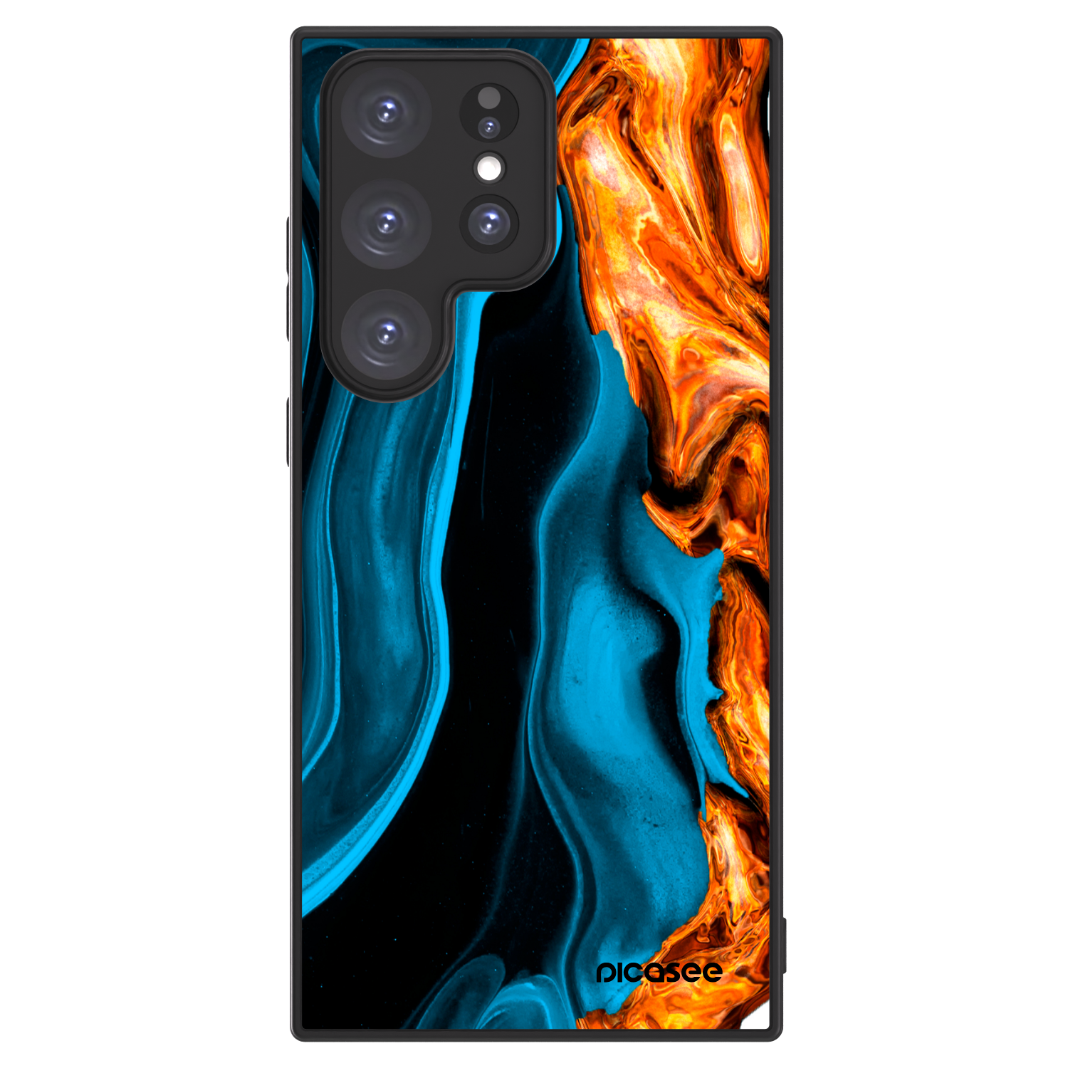 Picasee ULTIMATE CASE na Samsung Galaxy S23 Ultra 5G - Gold blue