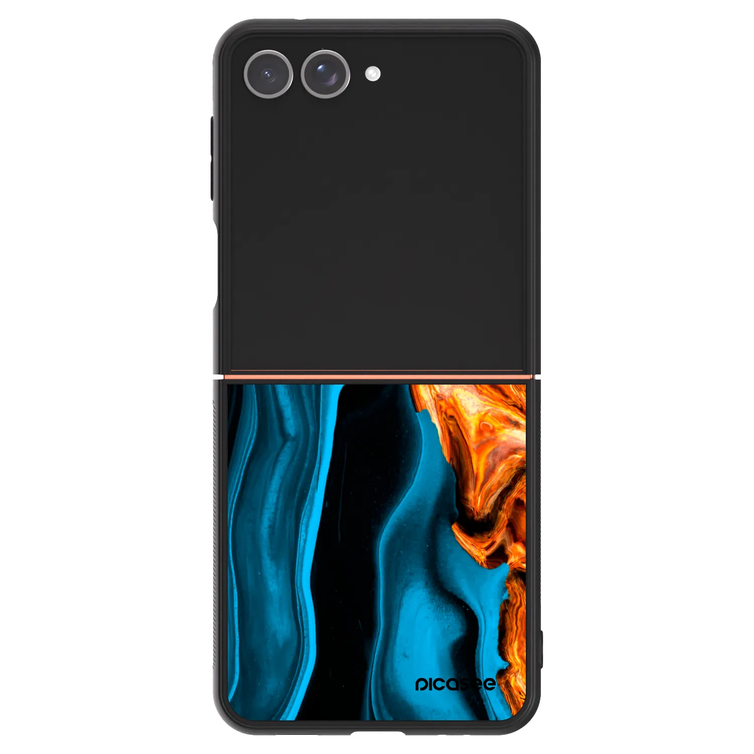 Picasee ULTIMATE CASE na Samsung Galaxy Z Flip7 5G - Gold blue