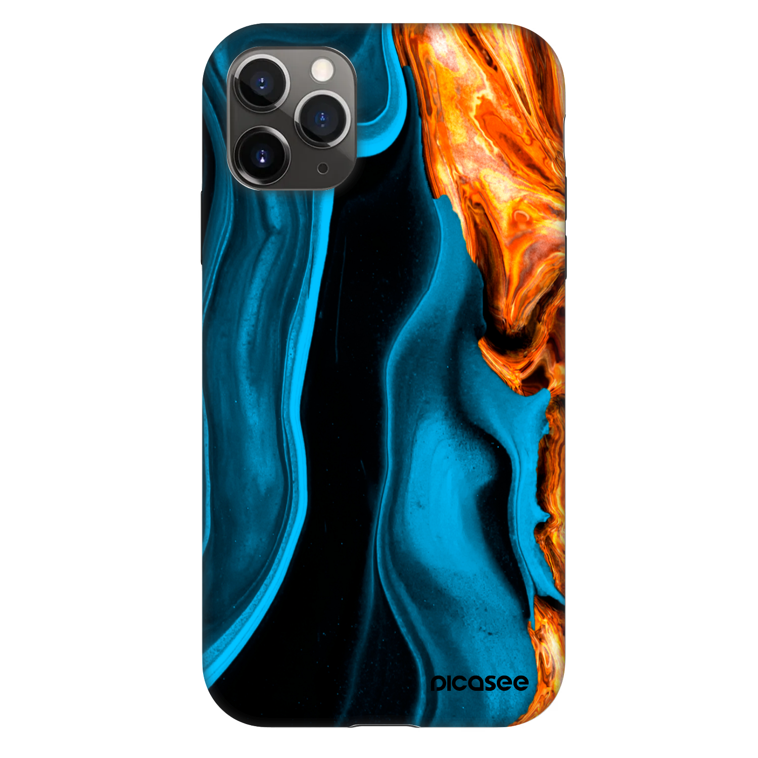 Picasee Fashion Case na Apple iPhone 11 Pro - Gold blue