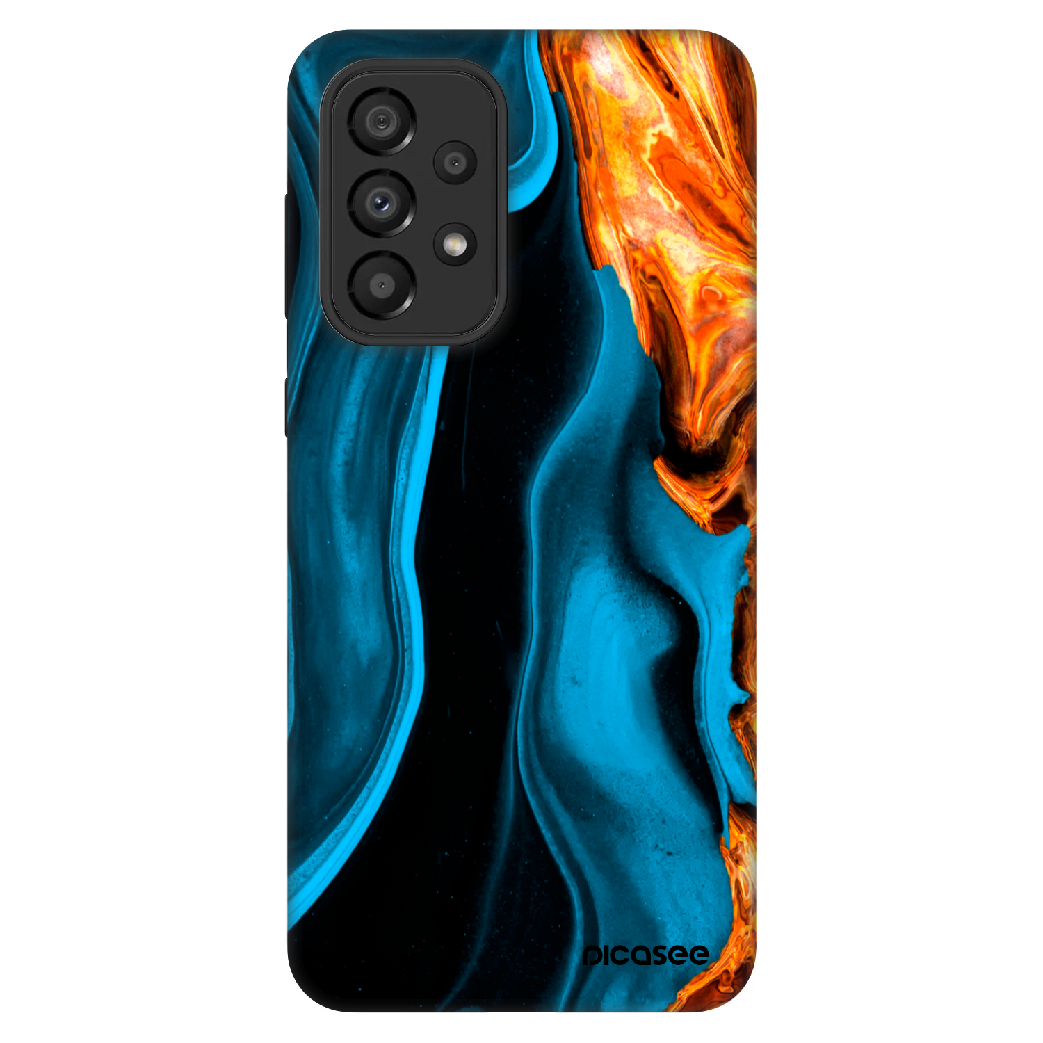 Picasee Fashion Case na Samsung Galaxy A33 5G A336 - Gold blue