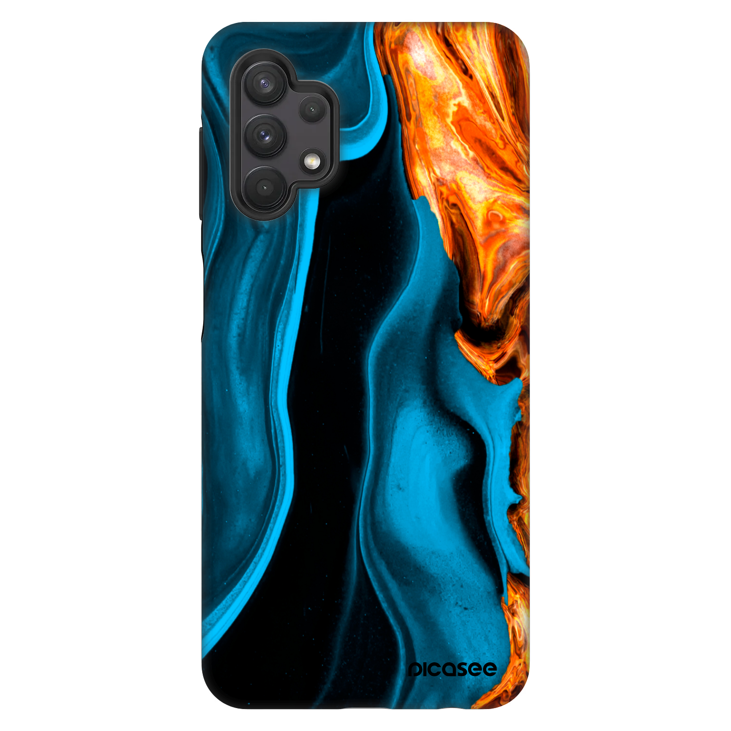 Picasee Fashion Case na Samsung Galaxy A32 5G A326B - Gold blue