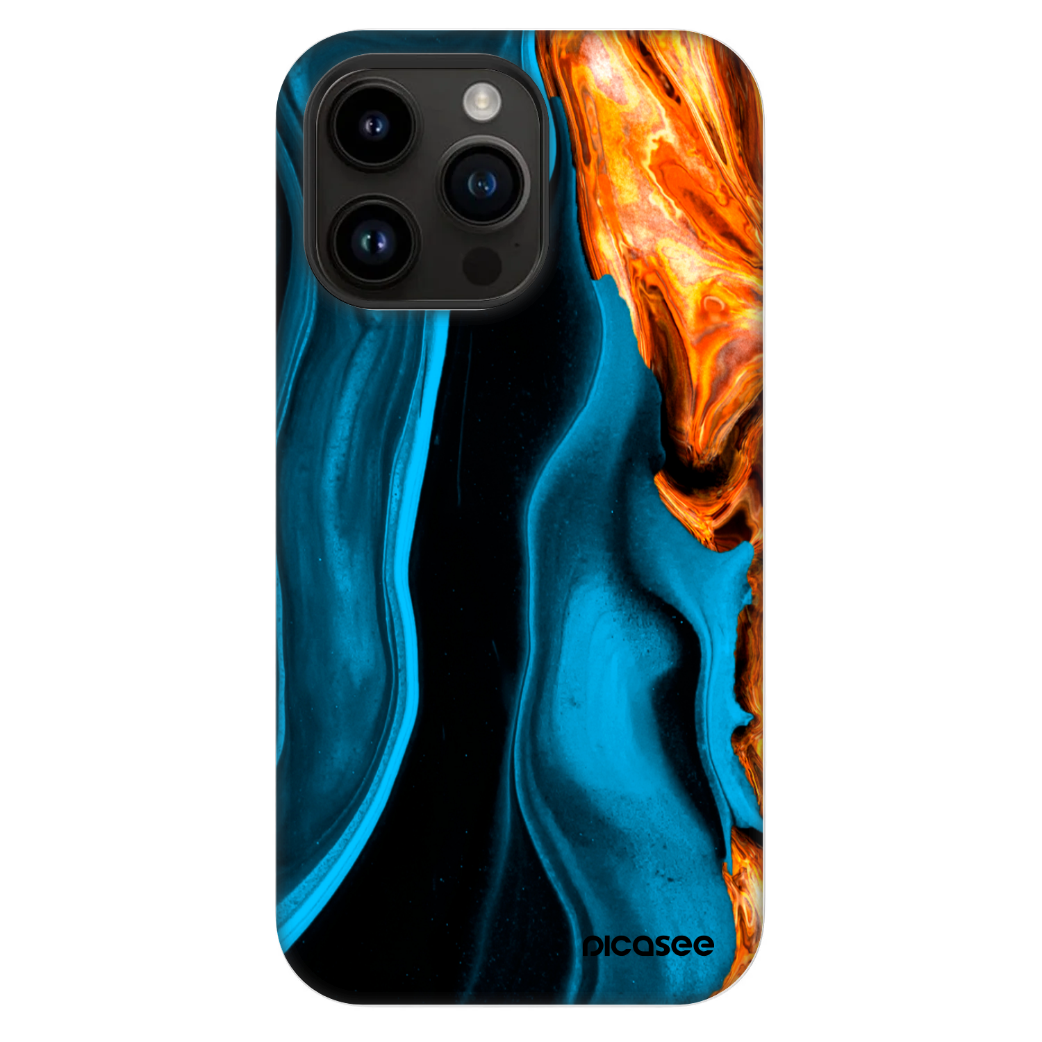 Picasee Fashion Case MagSafe na Apple iPhone 14 Pro Max - Gold blue