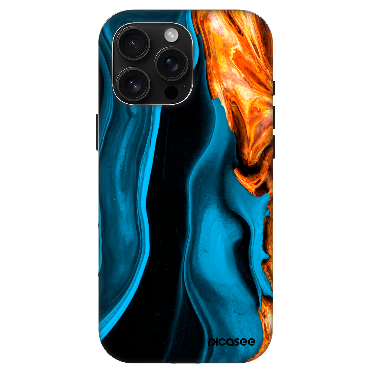 Picasee Fashion Case MagSafe na Apple iPhone 16 Pro Max - Gold blue