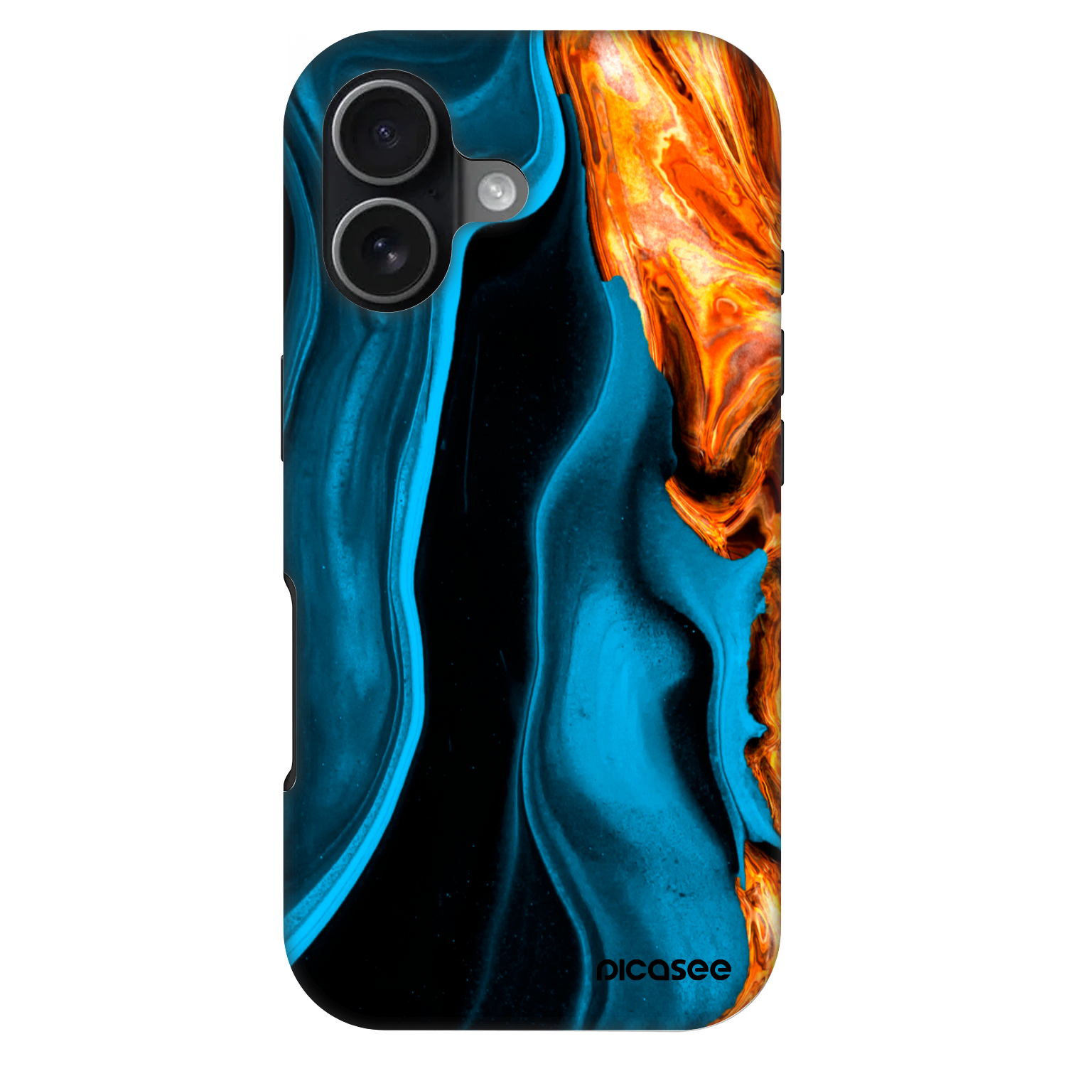 Picasee Fashion Case MagSafe na Apple iPhone 17 - Gold blue