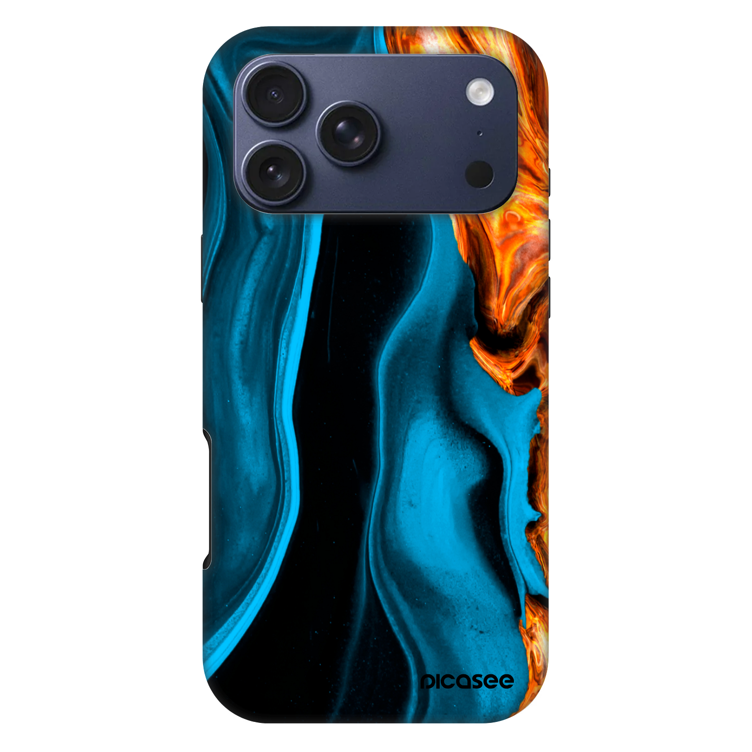Picasee Fashion Case MagSafe na Apple iPhone 17 Pro Max - Gold blue