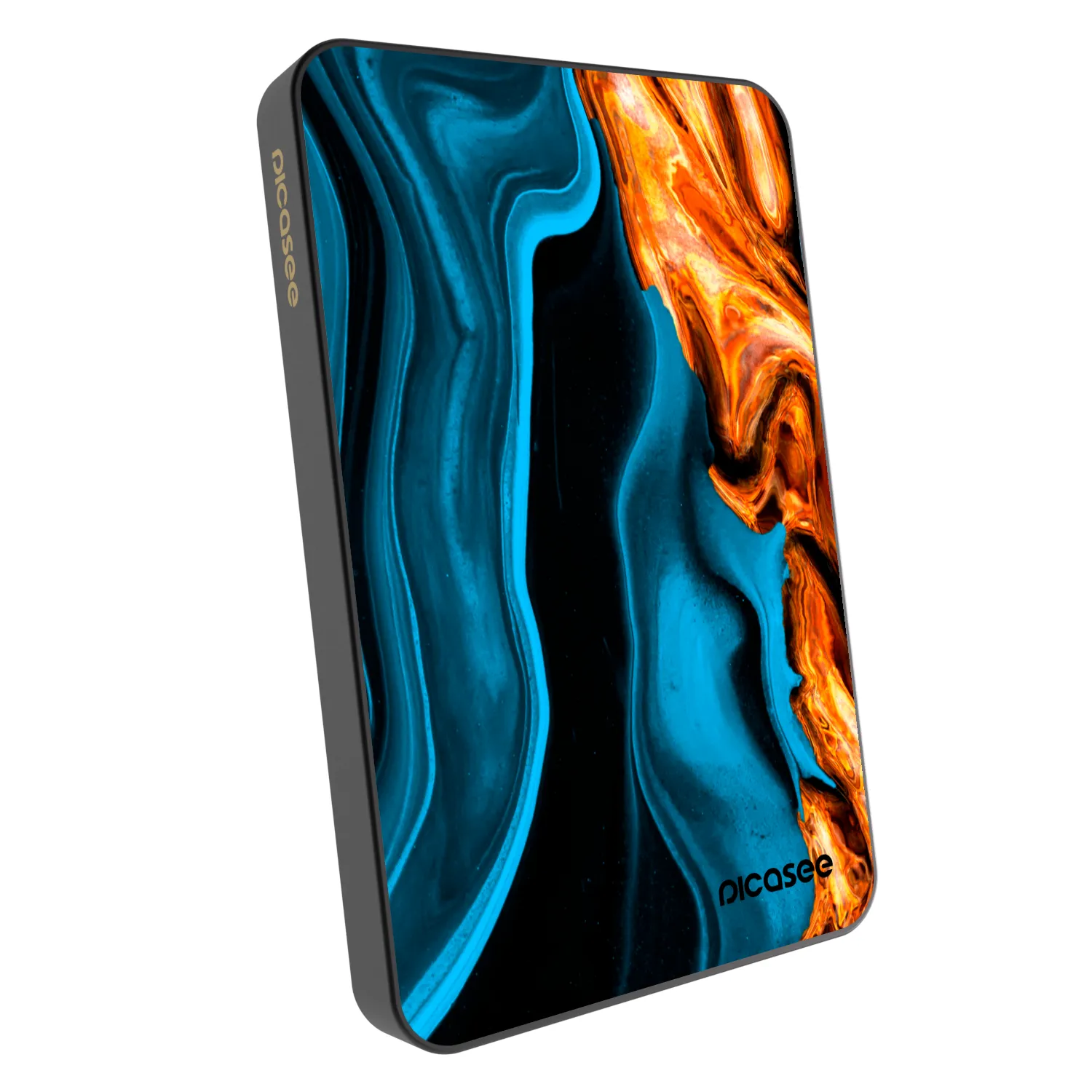 Picasee Powerbank z MagSafe 5 000 mAh Szary - Gold blue