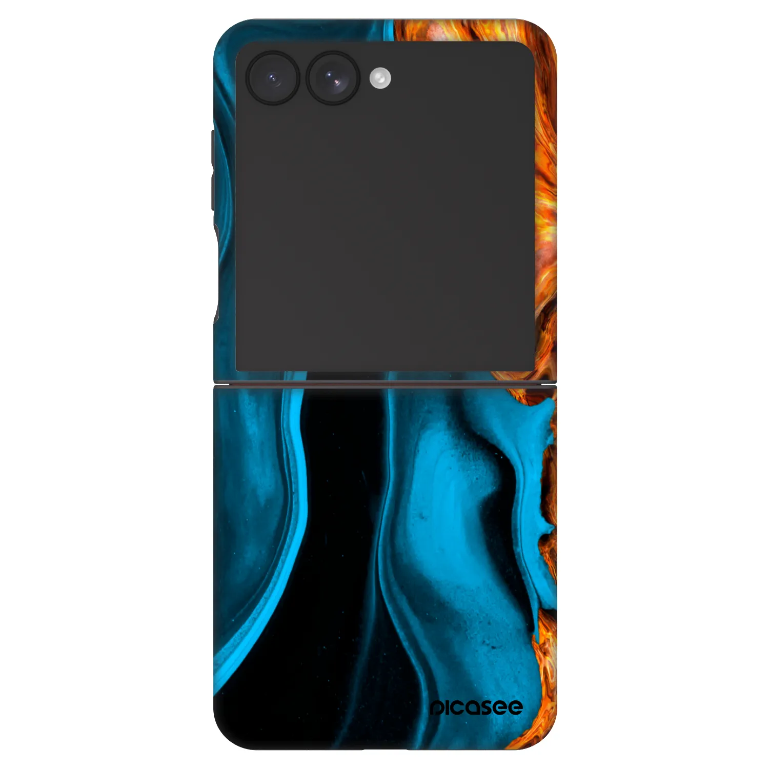 Picasee Fashion Case na Samsung Galaxy Z Flip7 5G - Gold blue