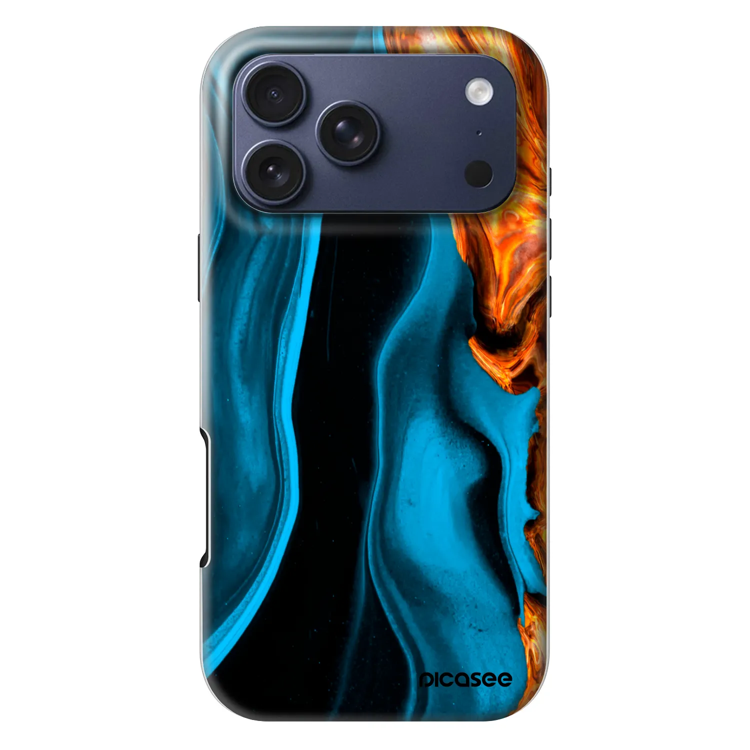 Picasee Fashion Case MagSafe na Apple iPhone 18 Pro Max - Gold blue