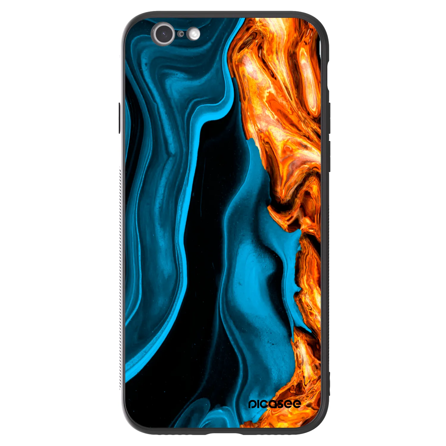 Picasee ULTIMATE CASE na Apple iPhone 6/6S - Gold blue