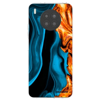 Picasee silikonowe przeźroczyste etui na Huawei Nova 8i - Gold blue