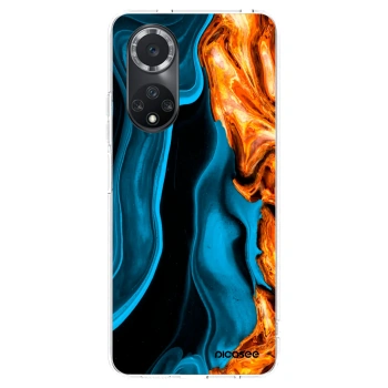 Picasee silikonowe przeźroczyste etui na Huawei Nova 9 SE - Gold blue