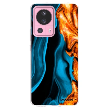 Picasee silikonowe przeźroczyste etui na Xiaomi 13 Lite - Gold blue