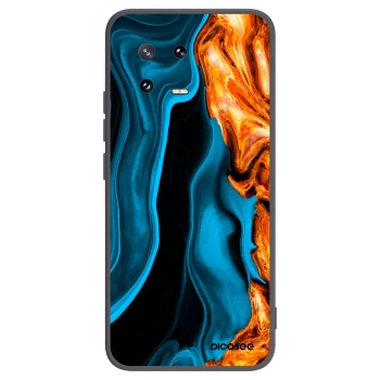 Picasee silikonowe czarne etui na Xiaomi 13 Pro - Gold blue