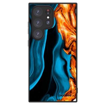 Picasee ULTIMATE CASE PowerShare pro Samsung Galaxy S24 Ultra S928B 5G - Gold blue