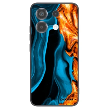 Picasee silikonowe czarne etui na Xiaomi Poco X6 - Gold blue