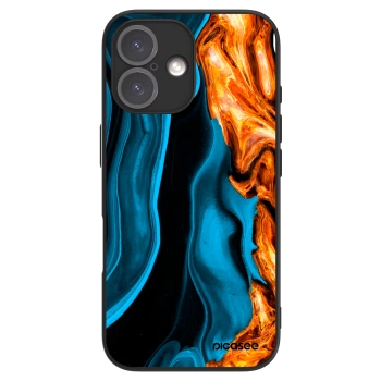 Picasee ULTIMATE CASE na Apple iPhone 16 - Gold blue