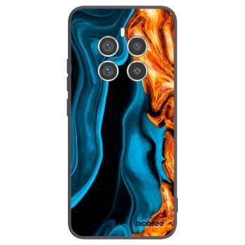 Picasee silikonowe czarne etui na Realme 12 Pro 5G - Gold blue