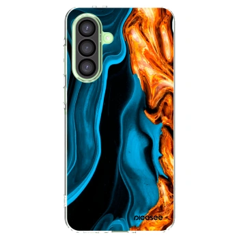 Picasee silikonowe przeźroczyste etui na Samsung Galaxy A26 5G A266B - Gold blue