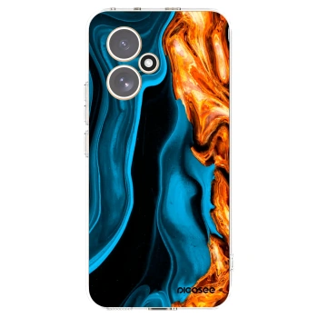 Picasee silikonowe przeźroczyste etui na Honor 400 5G - Gold blue