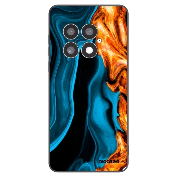 Picasee silikonowe czarne etui na OnePlus 13 5G - Gold blue