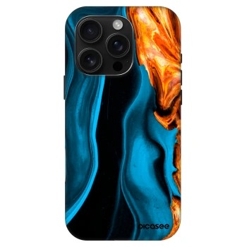 Picasee Fashion Case MagSafe na Apple iPhone 16 Pro - Gold blue
