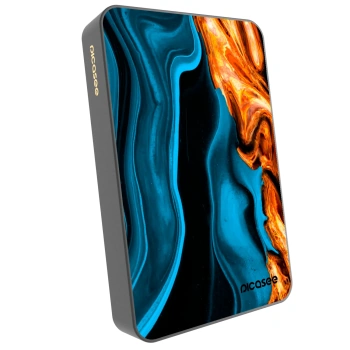 Picasee Powerbank z MagSafe 10 000 mAh Szary - Gold blue