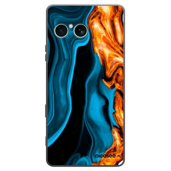Picasee silikonowe czarne etui na Sony Xperia 10 VII - Gold blue