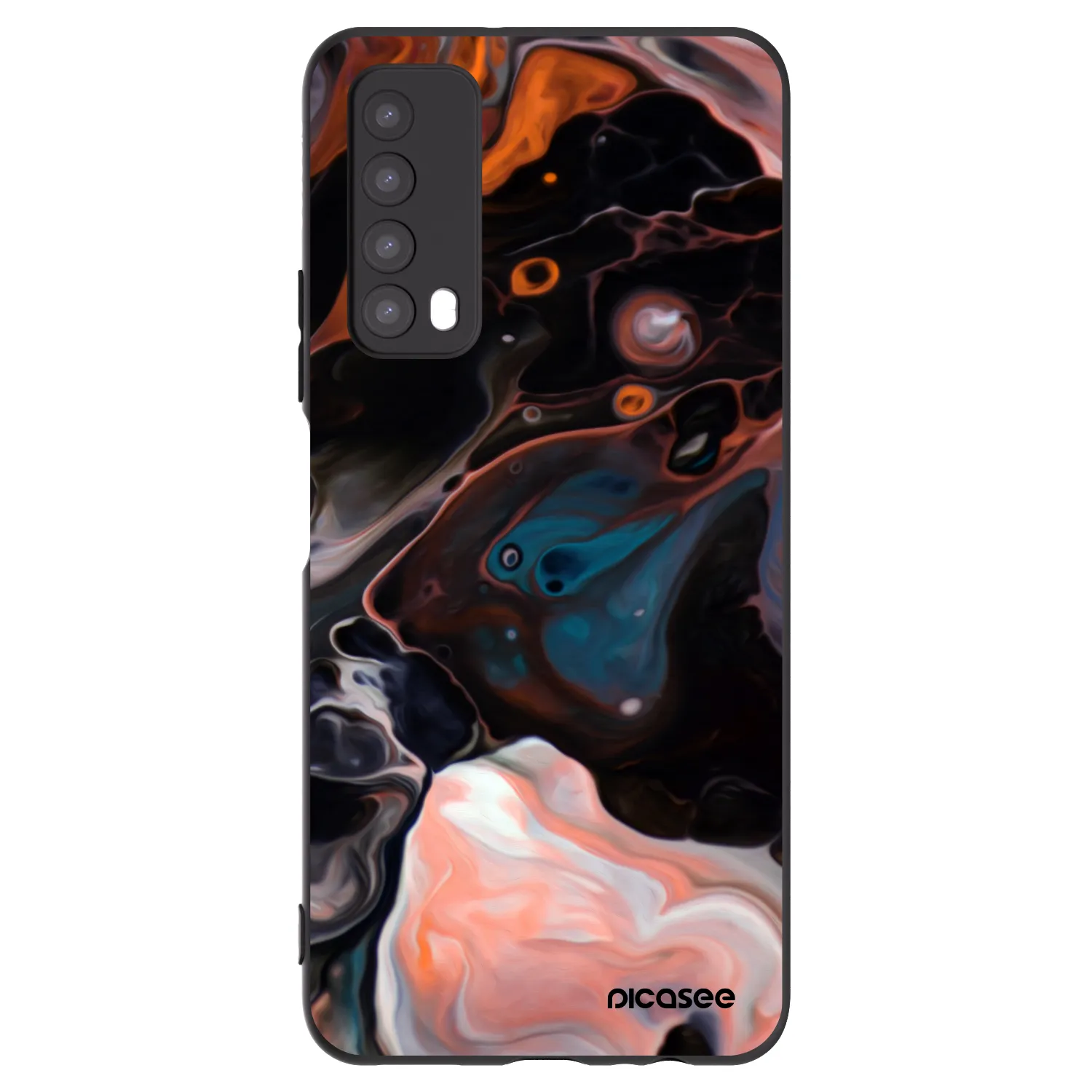 Picasee silikonowe czarne etui na Huawei P Smart 2021 - Cream