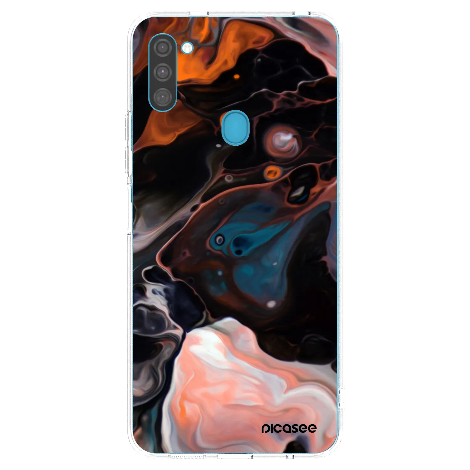 Picasee silikonowe przeźroczyste etui na Samsung Galaxy M11 - Cream