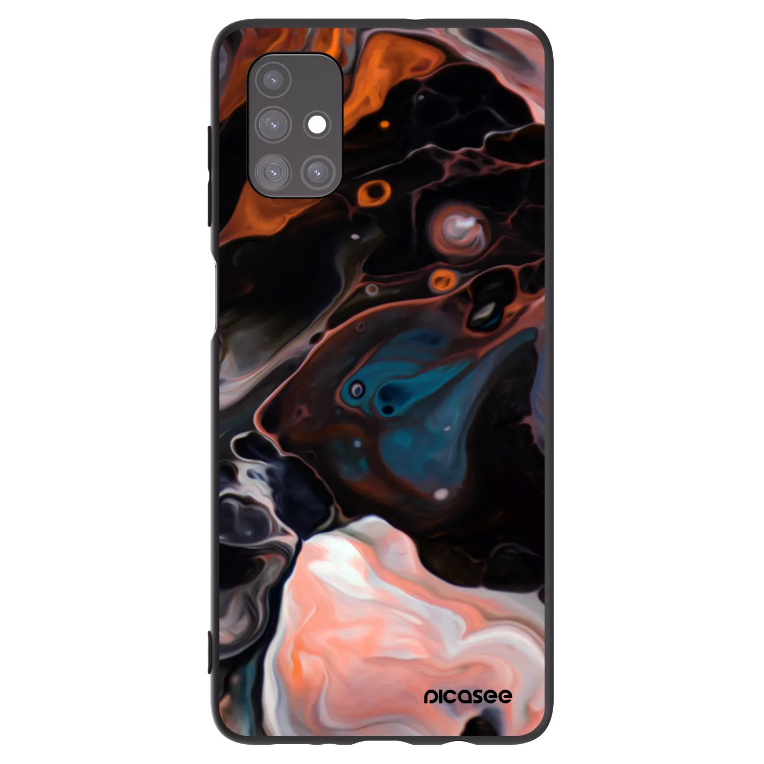 Picasee silikonowe czarne etui na Samsung Galaxy M51 M515F - Cream