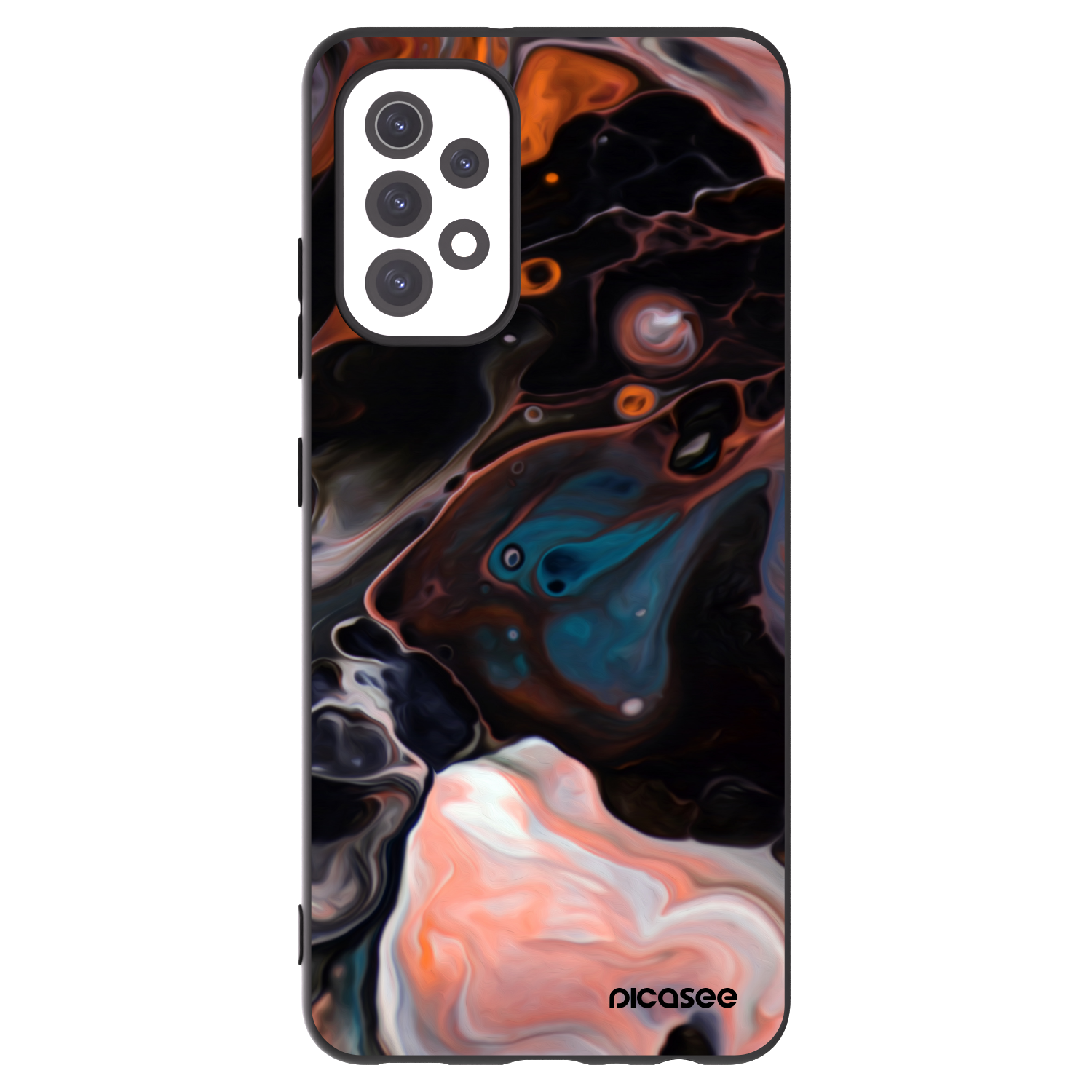 Picasee silikonowe czarne etui na Samsung Galaxy A32 5G A326B - Cream