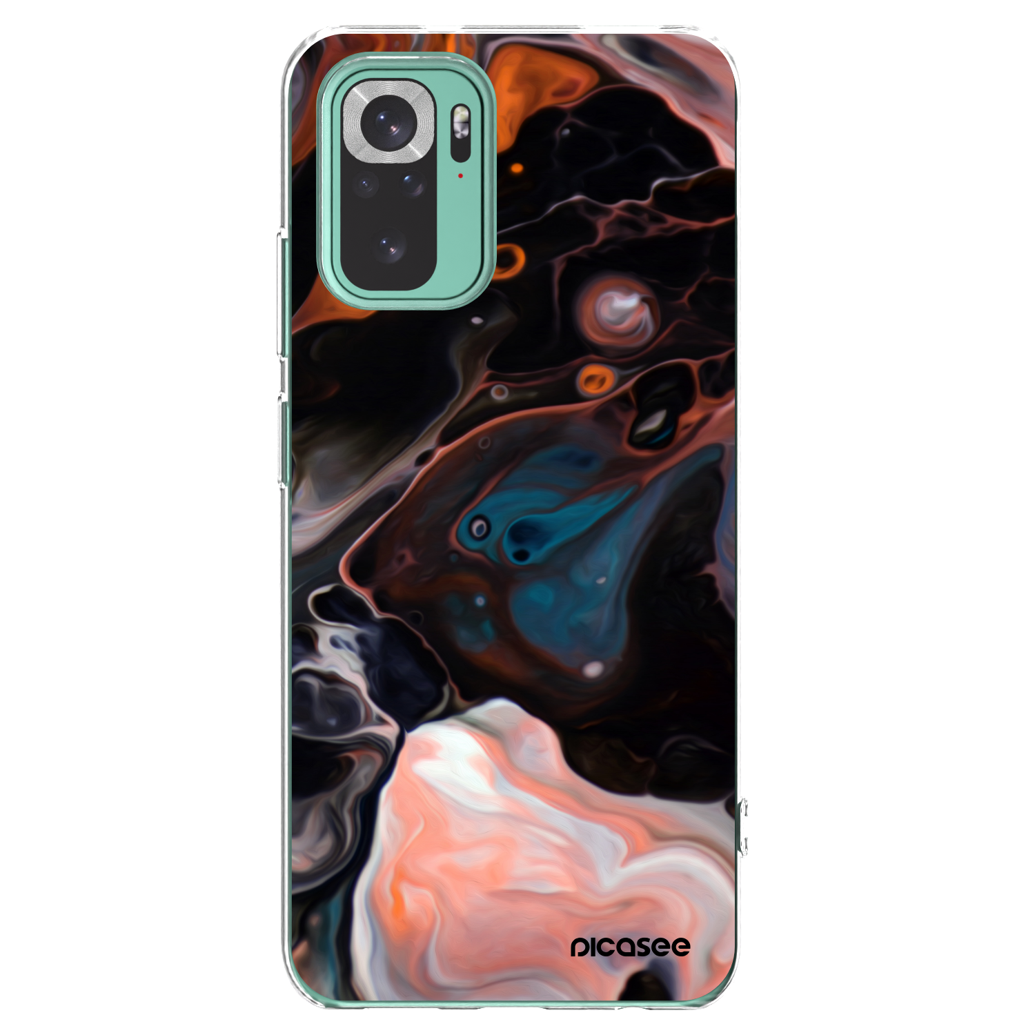 Picasee silikonowe przeźroczyste etui na Xiaomi Redmi Note 10 Pro - Cream