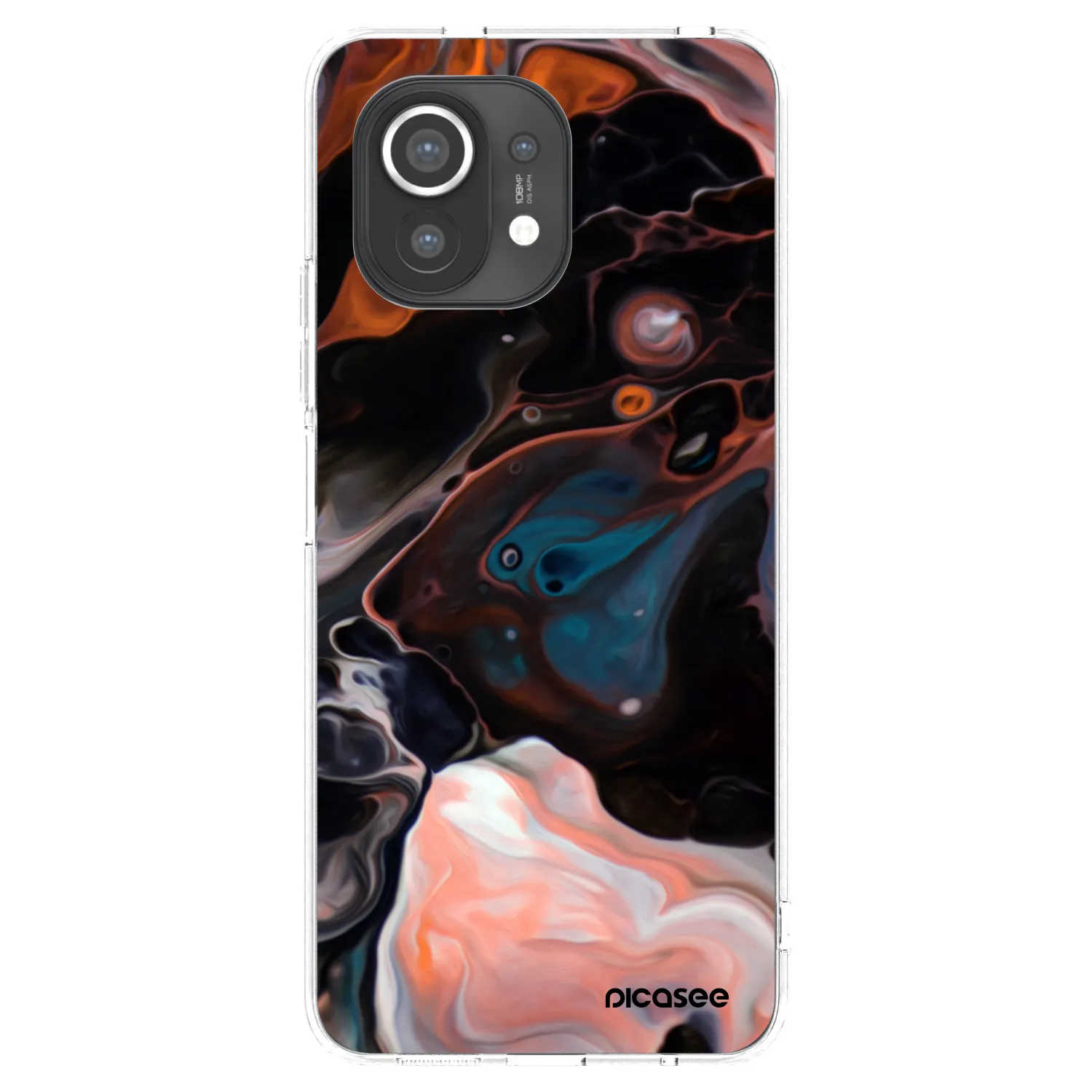 Picasee silikonowe przeźroczyste etui na Xiaomi Mi 11 - Cream