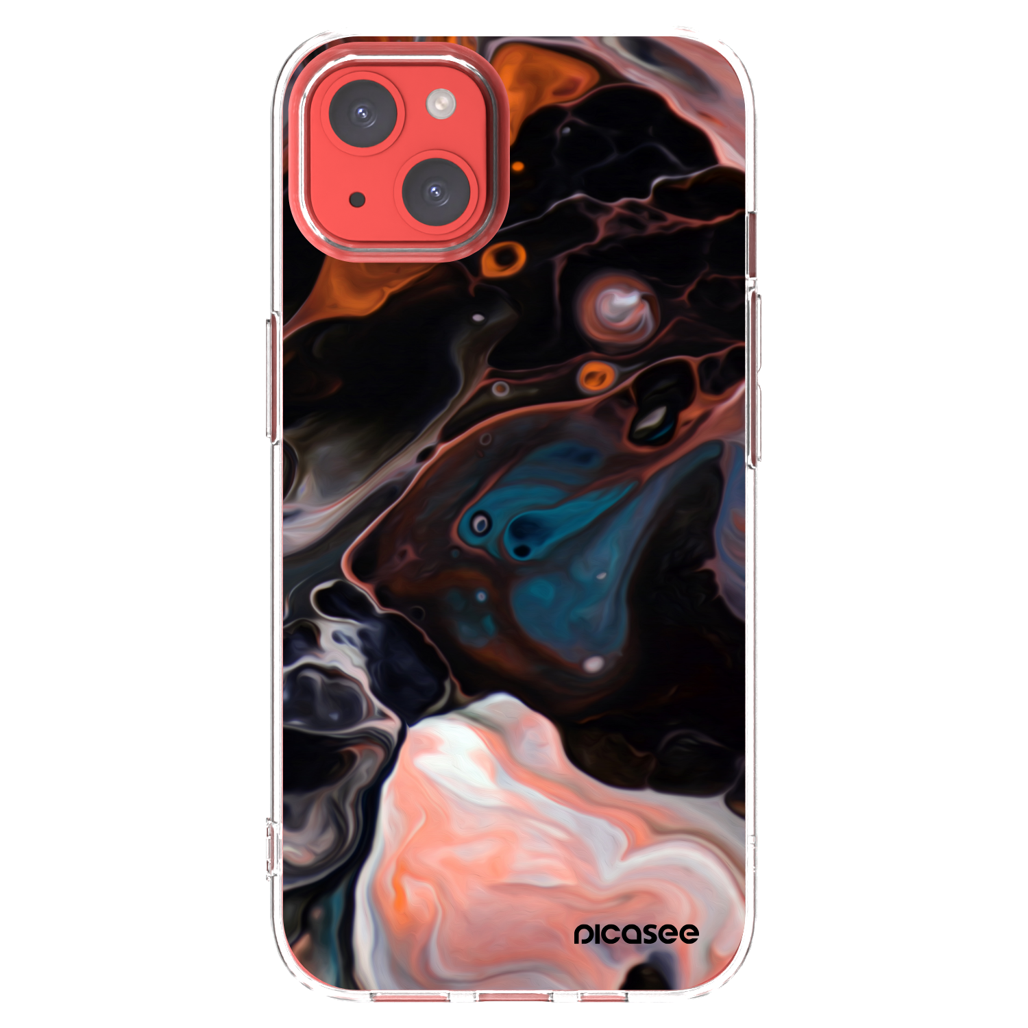 Picasee silikonowe przeźroczyste etui na Apple iPhone 13 - Cream