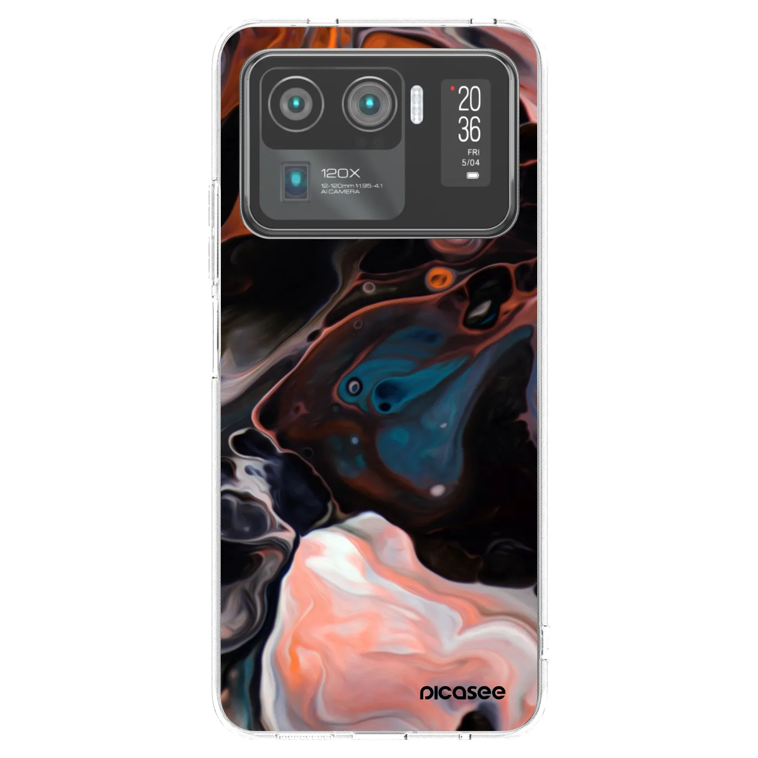 Picasee silikonowe przeźroczyste etui na Xiaomi Mi 11 Ultra - Cream